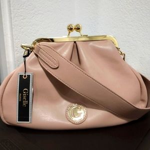 Giselle Paris Yvette Sugar Rose Kiss Lock Frame Handbag